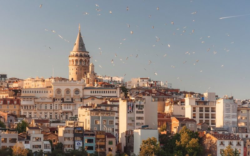Istanbul skyline with the Bosphorus