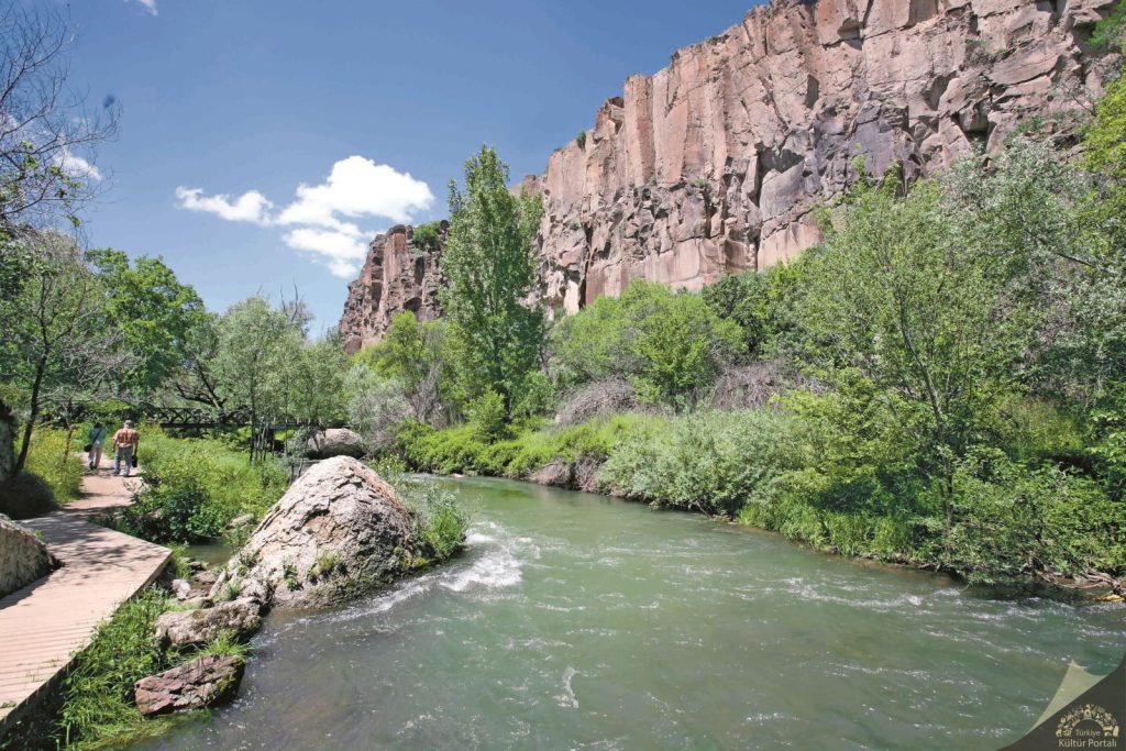 Ihlara Valley canyon with the Melendiz River on Day 3 of this Cappadocia 3 day itinerary