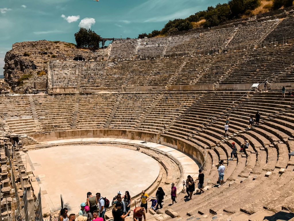 Great Theatre of Ephesus carved into Mount Pion in Turkey