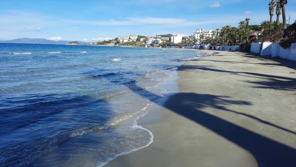 Ladies Beach Kadinlar Denizi in Kusadasi Turkey on the Aegean coast